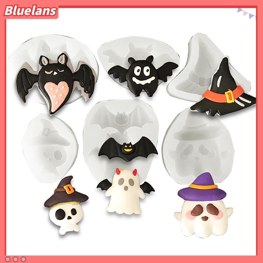 Cetakan Kue Bahan Silikon Tahan Suhu Tinggi Anti Lengket Dapat Digunakan Kembali Untuk Dekorasi Halloween