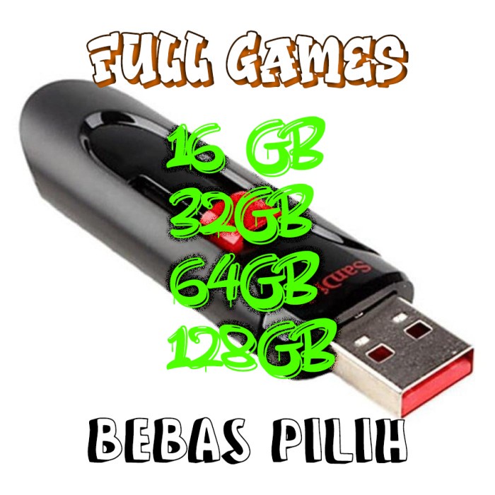 Flashdisk Full Games Pc Cd / Dvd / Kaset / Game / Games