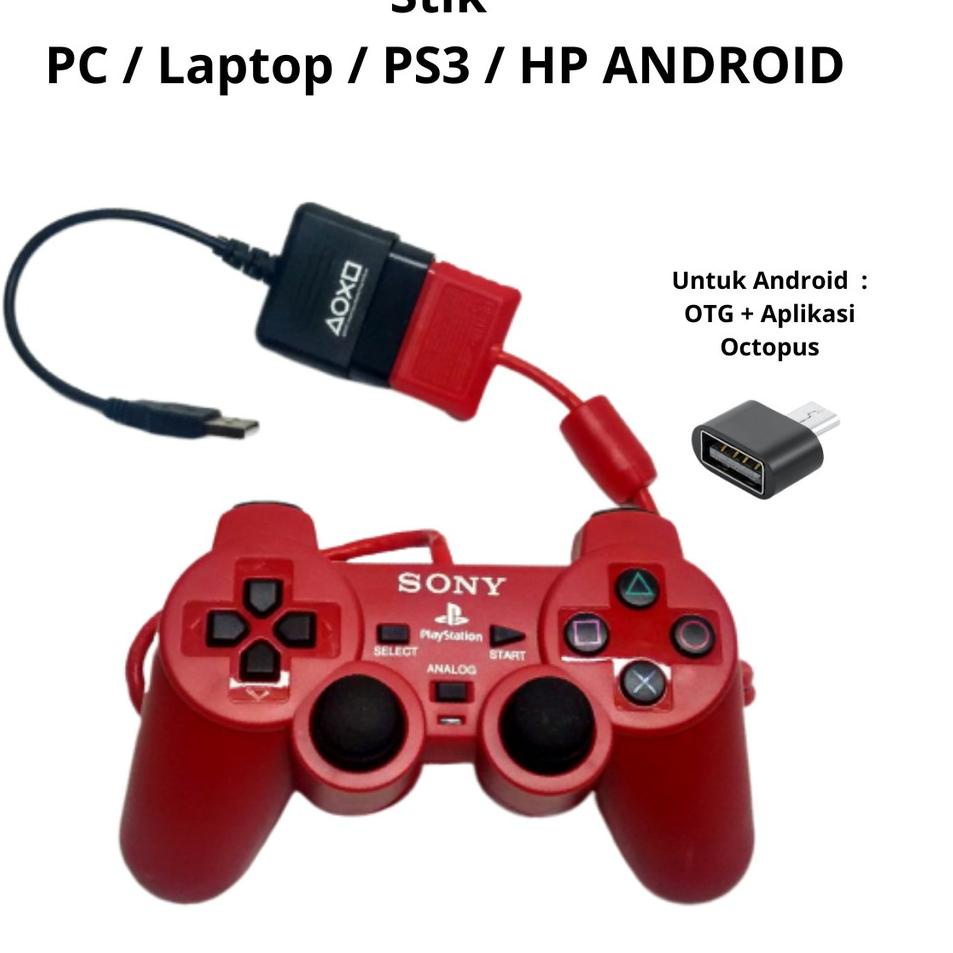 Instan--OP Stik PS2 / Stick PS2 / PS 2 / PlayStation ORI PABRIK (OP) ORIGINAL STIK PC LAPTOP / HP AN