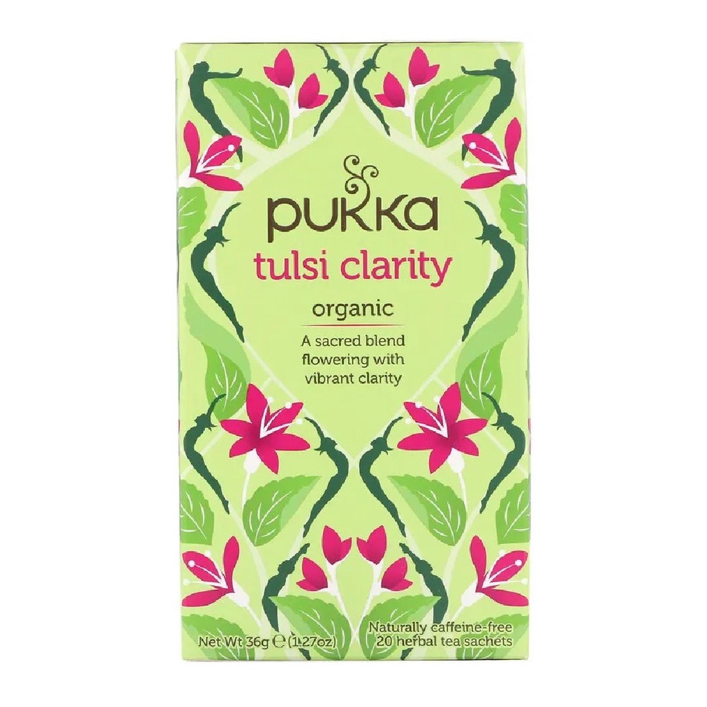 Pukka Tea Tulsi Clarity Organic A Sacred Blend flowering 20s x 1.8gr