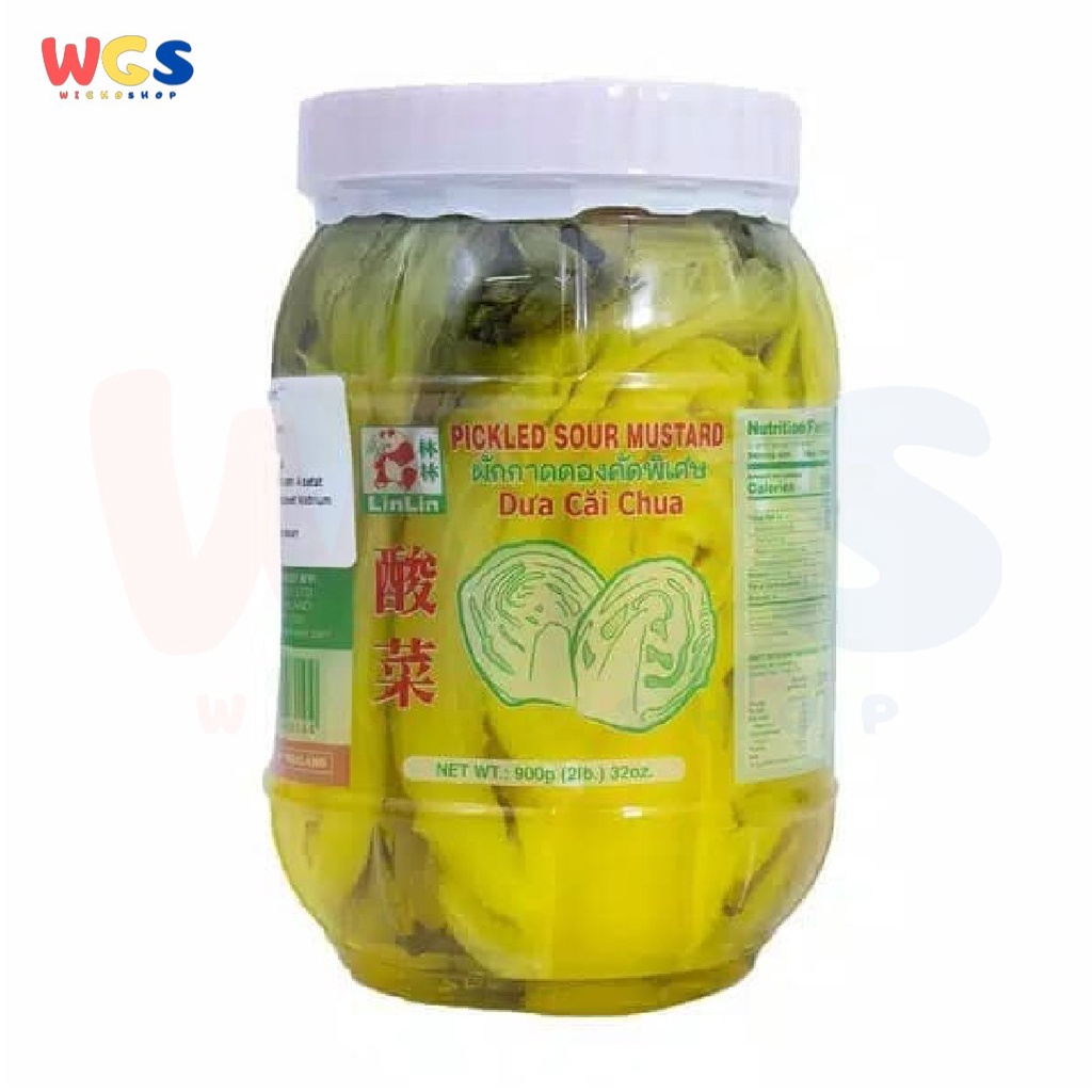 LinLin Pickled Sour Mustard Dua Cai Chua 900 gr - Acar Sayur Sawi