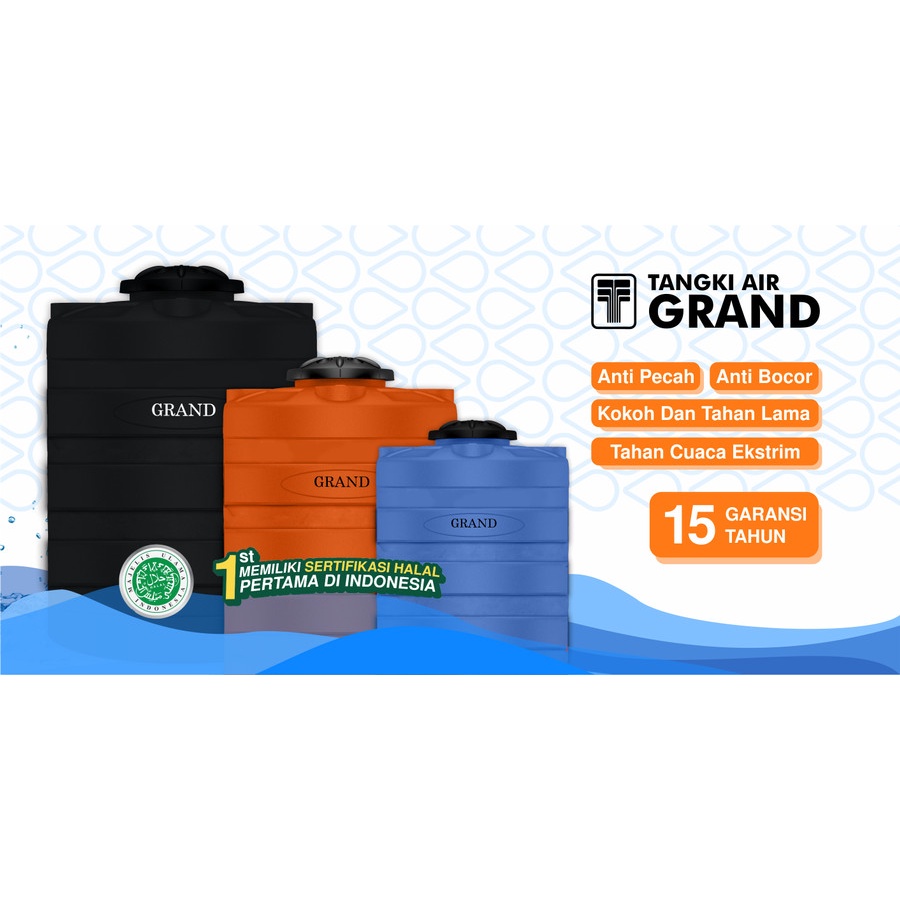 Toren Tangki Air Grand GTA 1200 Tangki Air 1200 L Tandon 100% Original