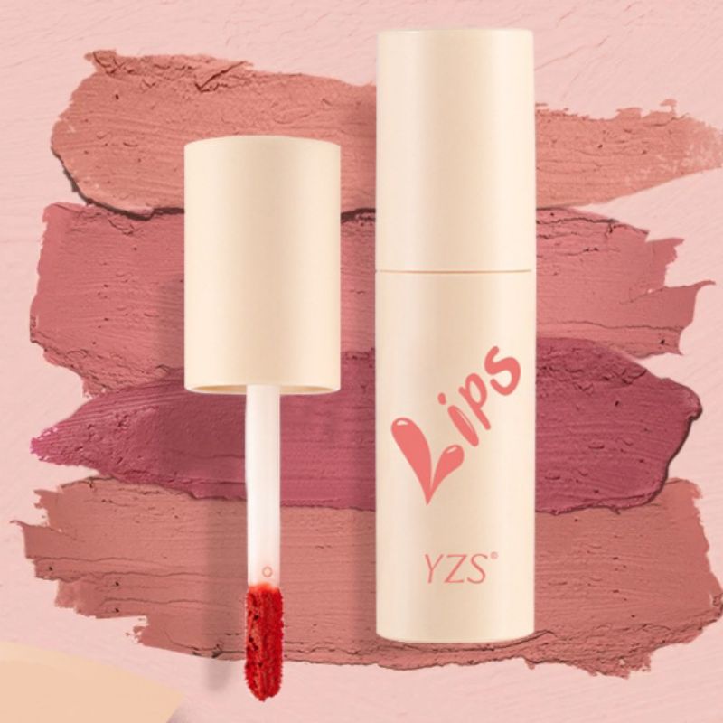 Lip Clay Matte Velvet YZS Original Lipstik Moisturizing Lip Mud Lip Cream High Pigmented Lip Cheek Waterproof