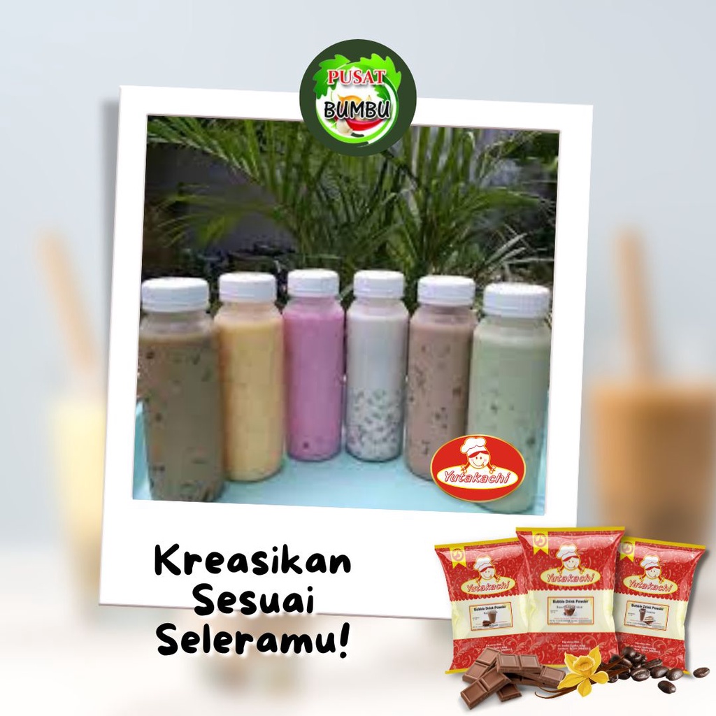 Bubuk Minuman Rasa Teh Hijau 1kg EkoChan / Serbuk Minuman Instan Aneka Rasa / Powder Drink Milkshake / Pusat bumbu