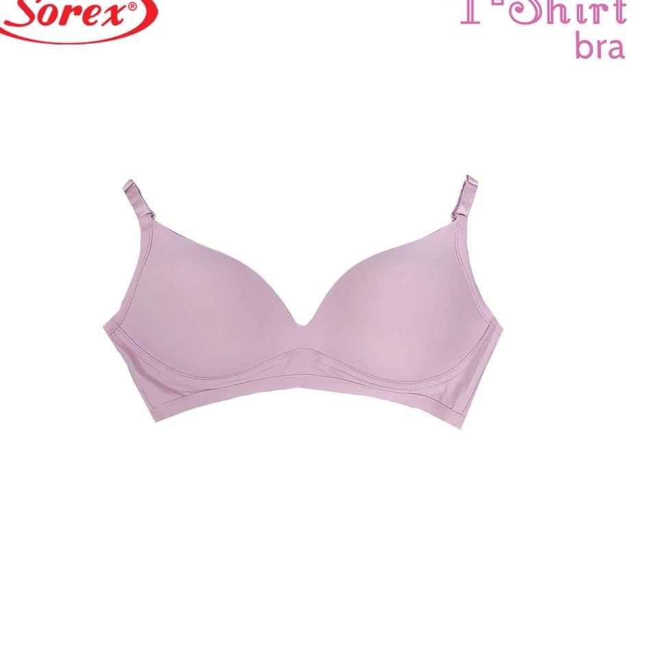 Sale Terbatas Sorex T-shirt Bra Polos Busa Tanpa Kawat Kait 3 Setara Cup B BH Harian 34192