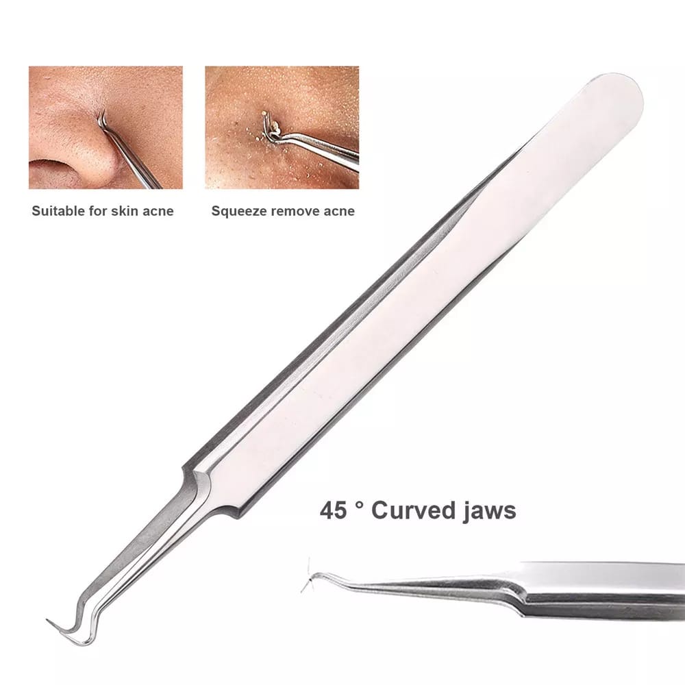 Pinset Komedo / Pinset Jerawat / Jepitan Komedo / Pencabut Komedo / Blackhead Tweezer F866