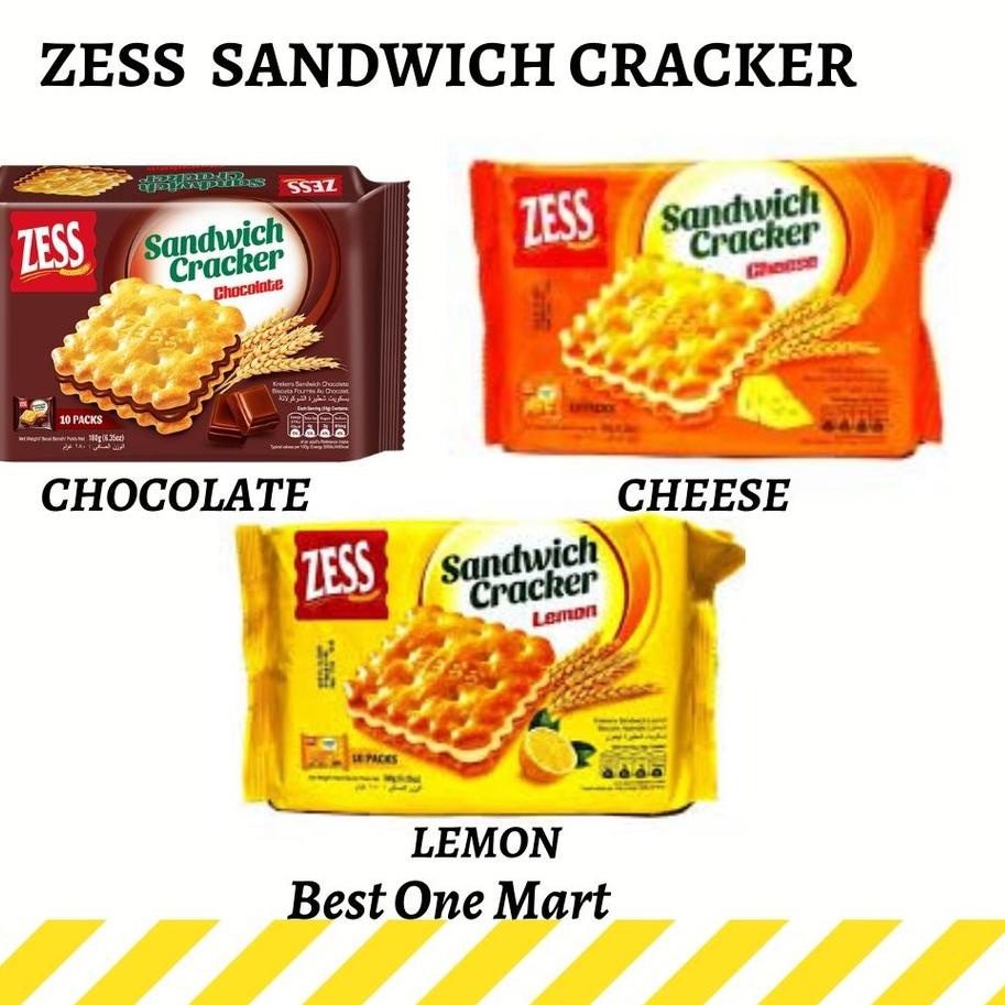 

limited STOCK!Biskuit Zess Sandwich Cracker - Lemon - Cokelat Chocolate - Cheese Keju|SQ7