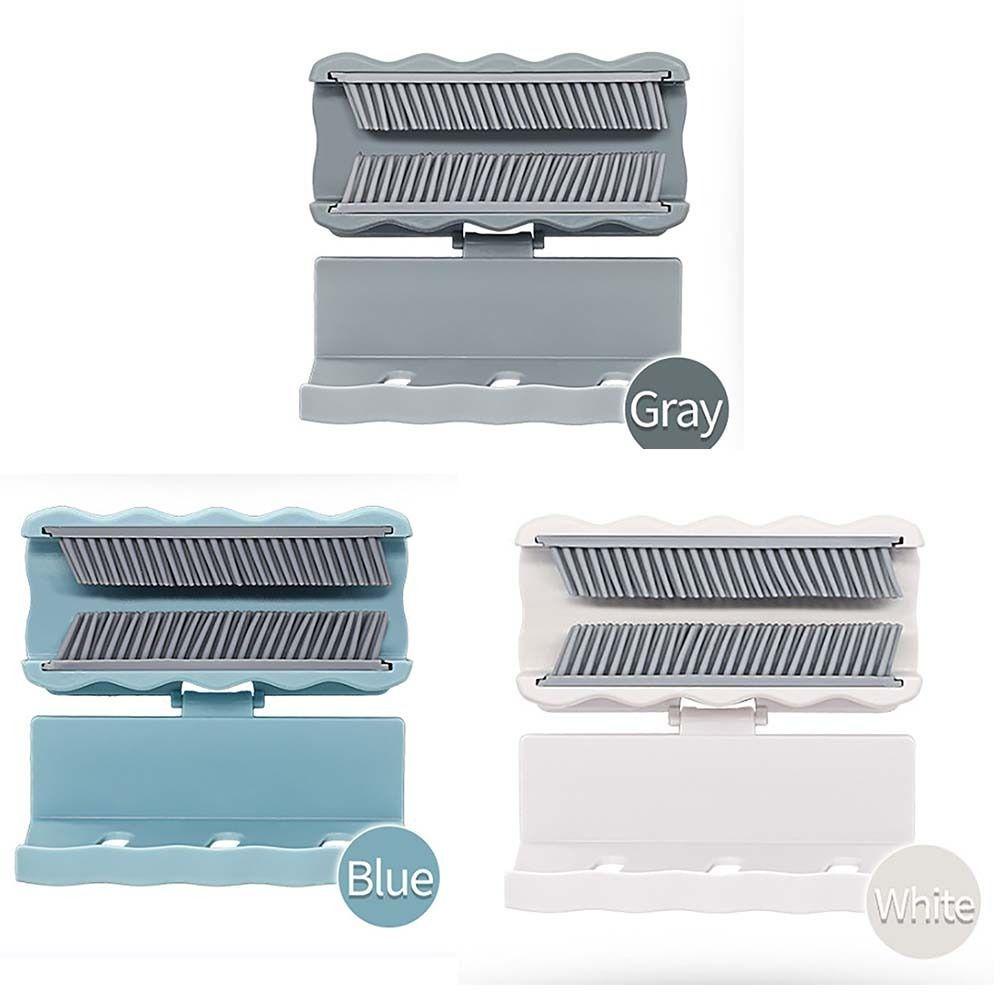 Populer Hair Catcher Wall Mounted Shower Drain Cleanning Stopper/Alat Penangkap Rambut