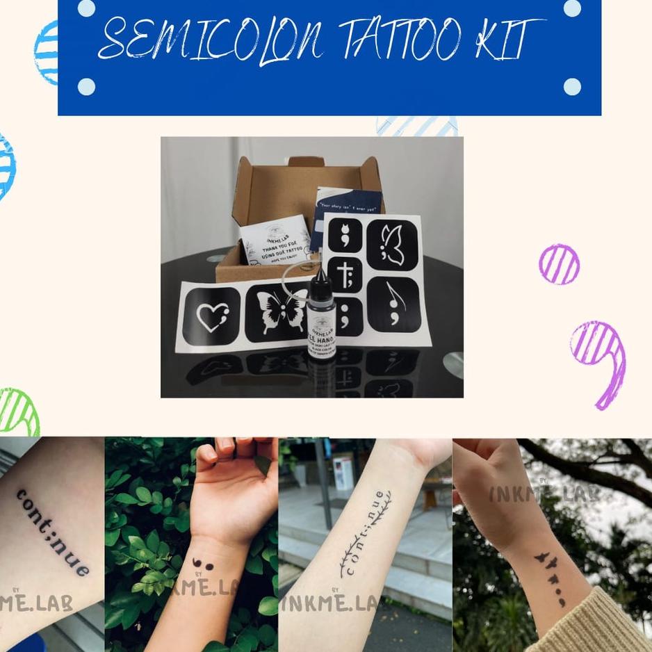 [BRA.18Oc22c] Semicolon Tattoo Kit