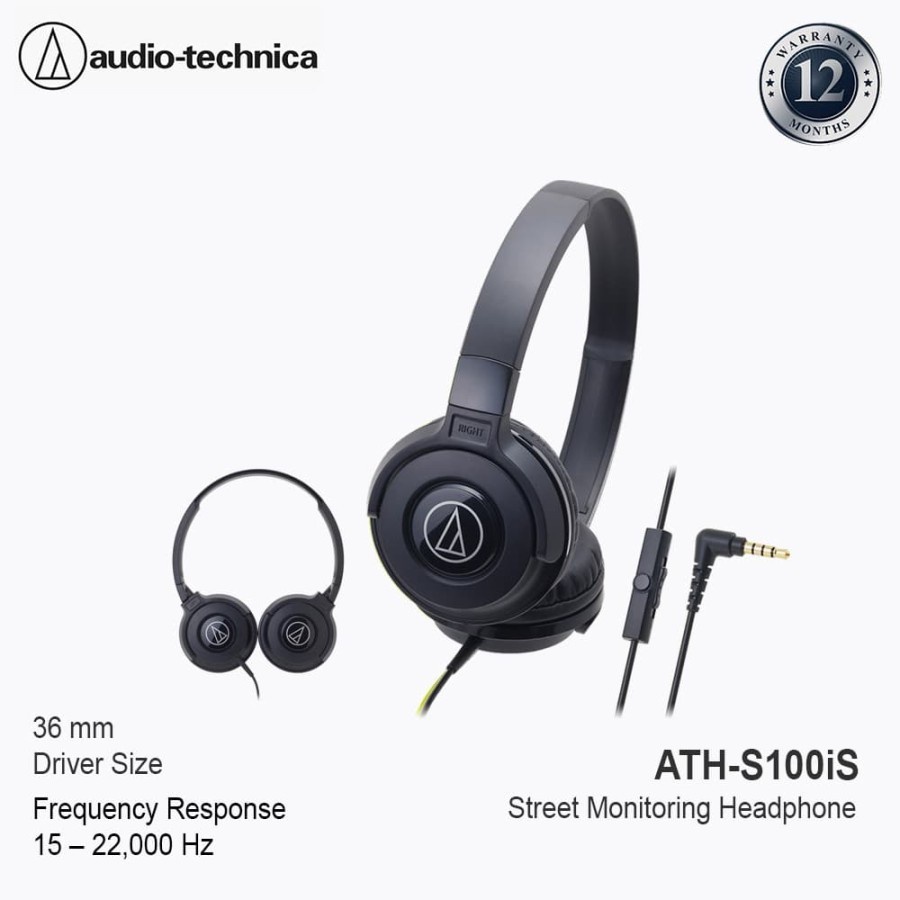 Headphone Audio Technica S100is - Audio-Technica ATH-S100iS BK (EX)