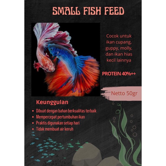 pelet terbaik untuk ikan cupang guppy molly berprotein tinggii