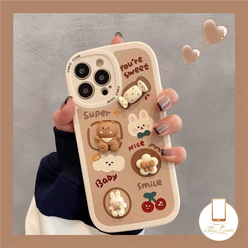 3d Mainan Boneka Lucu Soft Case Untuk Samsung A04s A03s A04 A12 A13 A32 A03 A53 A52s A50s A22 A52 A73 A23 A50 A21s A30s A20 A14 A72 A10s A71 A51 A20s A31 A1 A33 Candy Bear Rabbit Cover