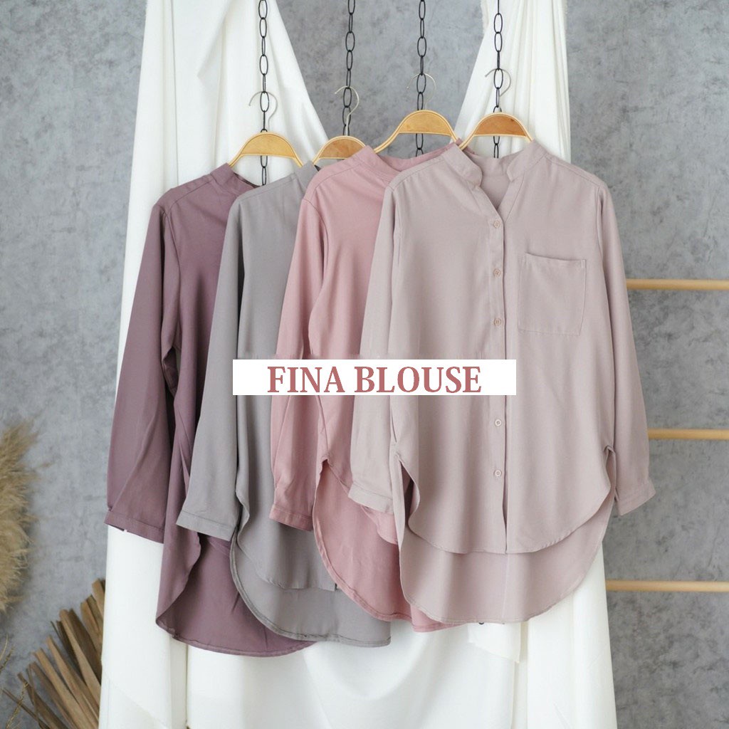 Atasan Terlaris Fina blouse // Atasan Termurah // Kemeja Kekinian // Atasan Muslimah // Fashion Wani