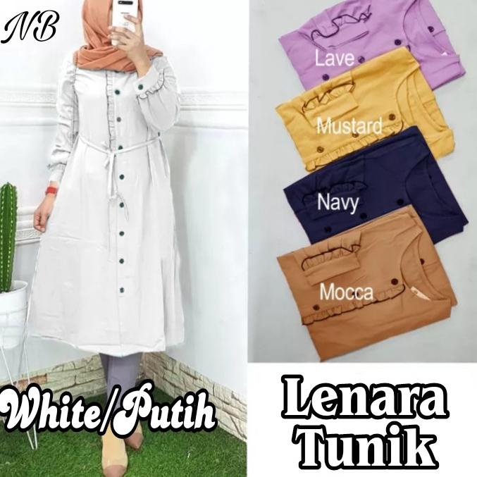 [KODE IJTFC] baju tunik wanita / tunik Atasan /fashion wanita / lenara tunik/L-XL