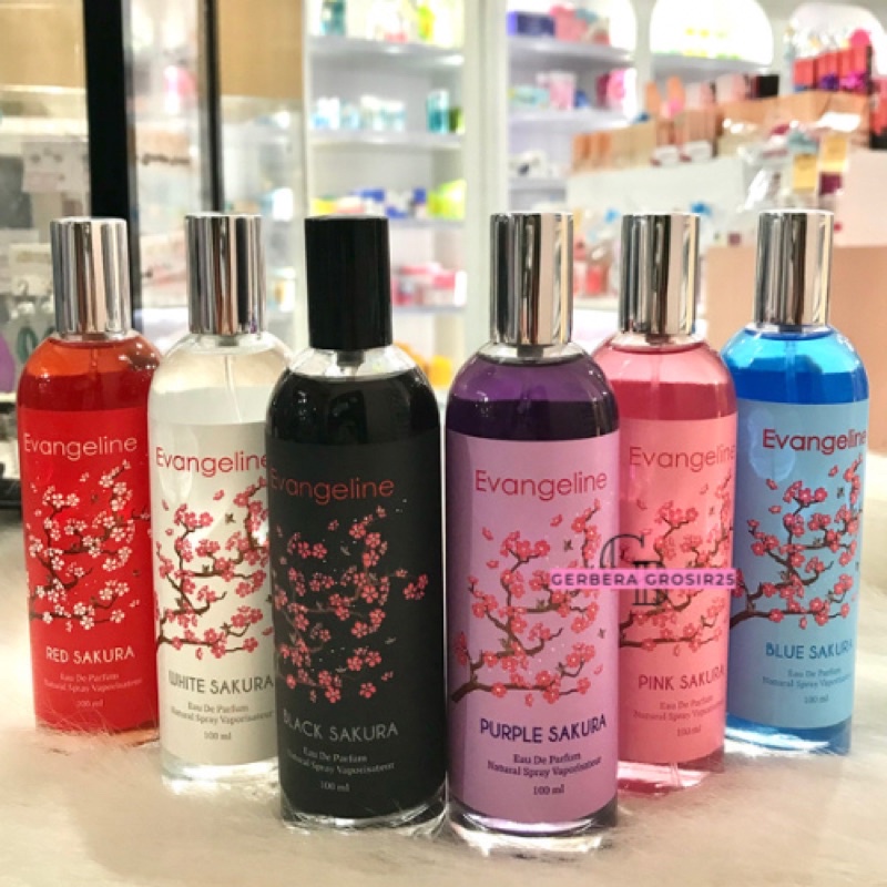 ❤️GG❤️ EVANGELINE SAKURA SERIES PARFUME - EVANGELINE BLACK SAKURA - EVANGELINE PARFUM