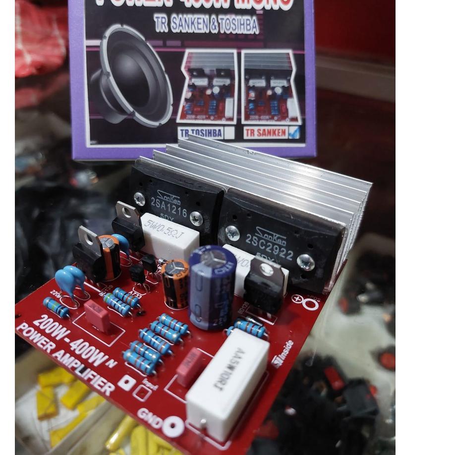 Siap Kirim power 400 watt lengkap transistor SANKEN + Pendingin