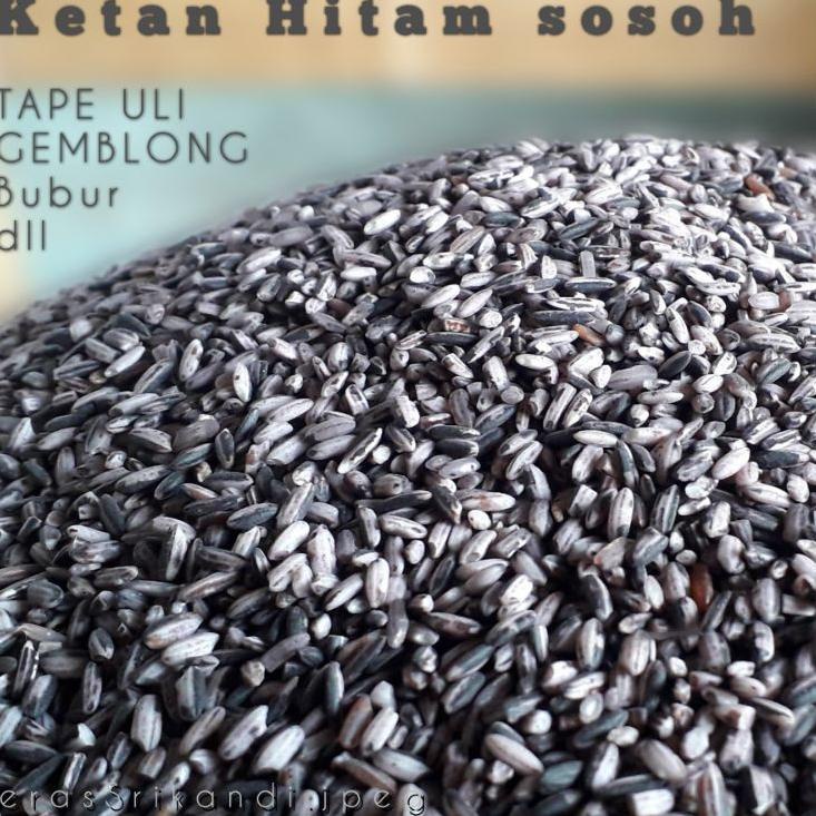 

Diskon Heboh--Ketan hitam sosoh - hitam kupas utk tape - harga ecer 1KG