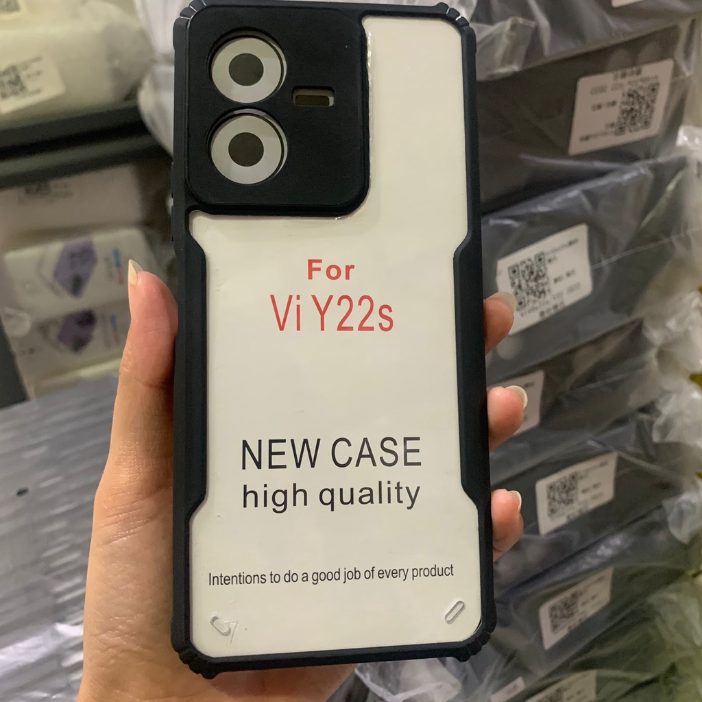 Case Vivo Y22 2022 / Vivo Y22s Case Fusion Shockproof Armor Slim Transparan