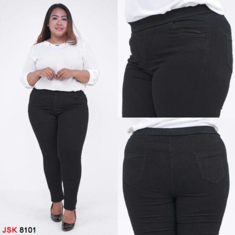 BIG SIZE SUPER JUMBO CELANA PANJANG WANITA KARET MELAR