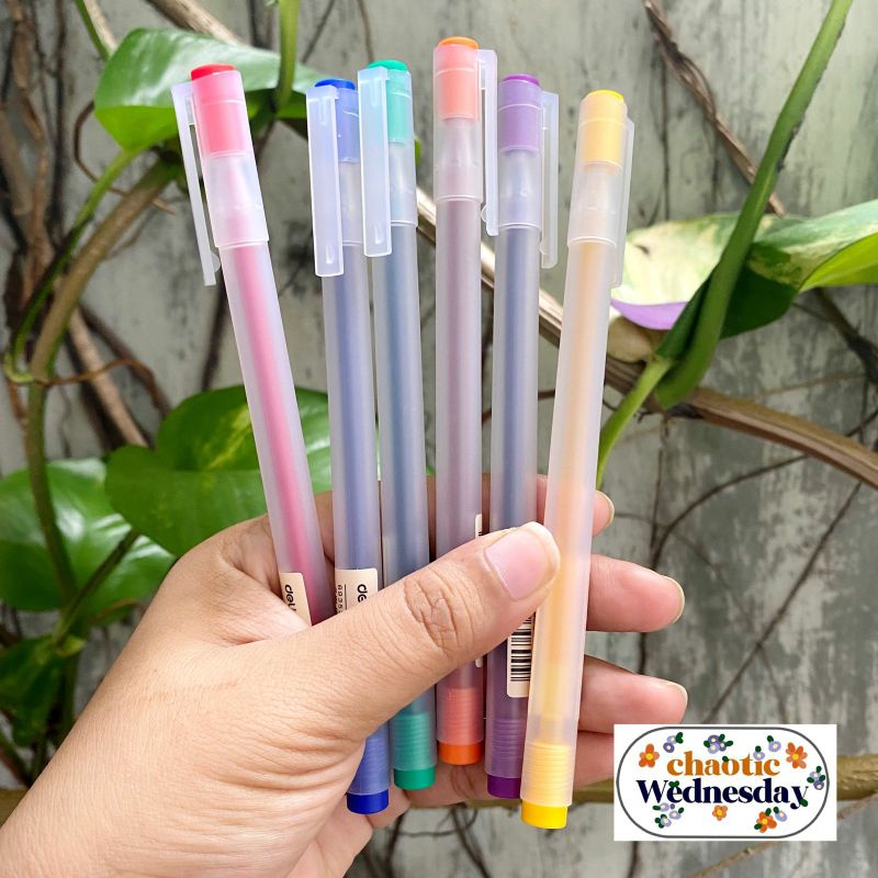 

Pena pulpen bolpen gel Deli A119 warna-warni