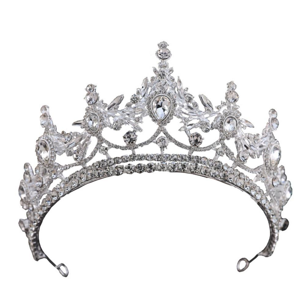 NEEDWAY Needway Tiara Berlian Elegan Prom Cantik Hiasan Kepala Bando Rambut Hoop Untuk Wanita zinc alloy Gaya Korea Tiaras