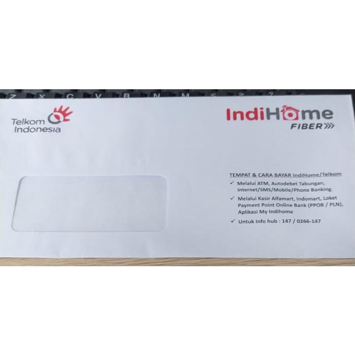 

Cetak Kop Amplop Jendela Bolak Balik / 2 Sisi Standrart