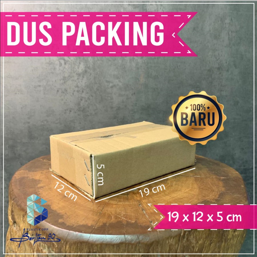 

Kardus Packing Polos 19x12x5 Karton Box Packaging Dus Baru Polos Murah