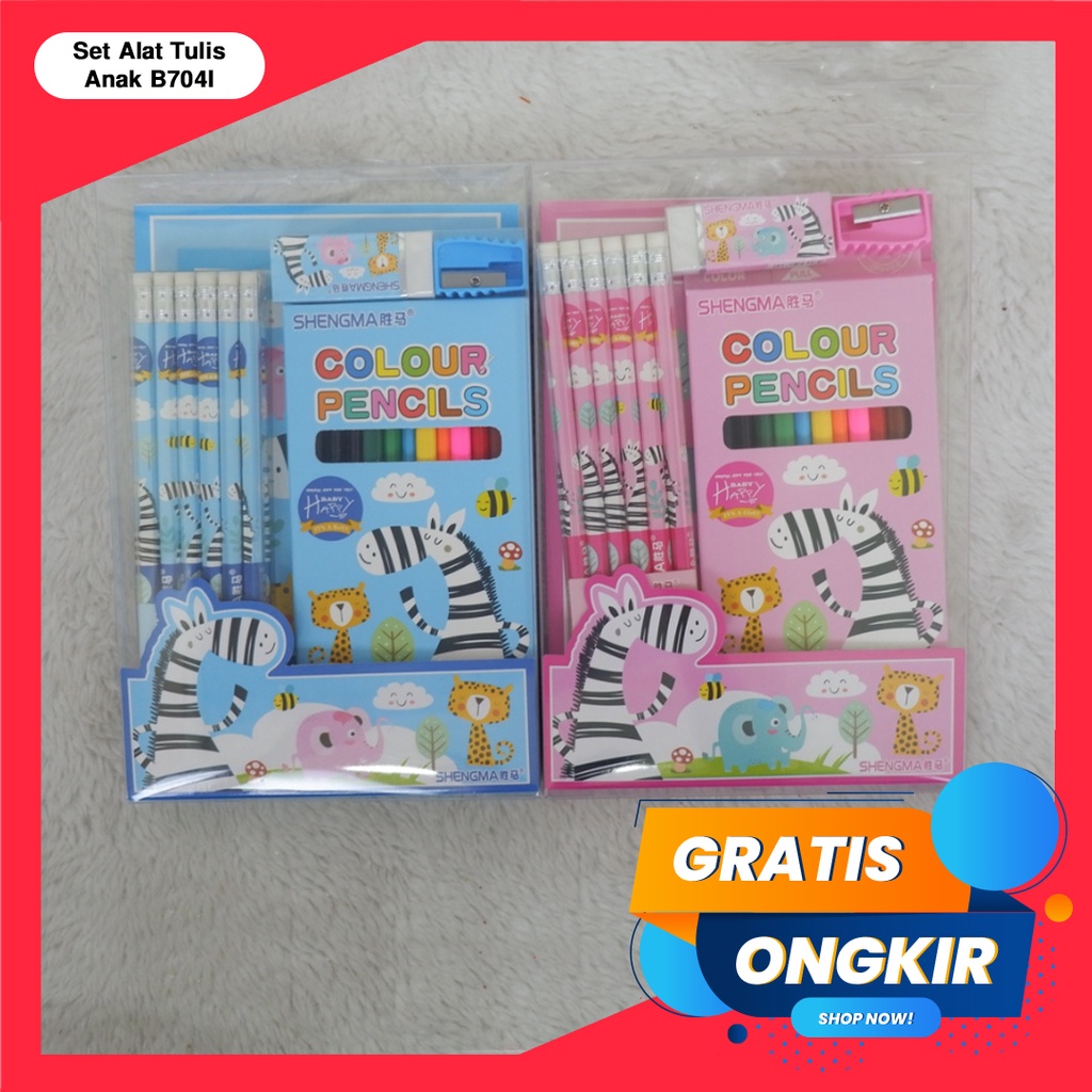 365 STATIONERY SET #41171 Buku &amp; Alat Tulis Anak / Karakter Fancy Gambar Lucu