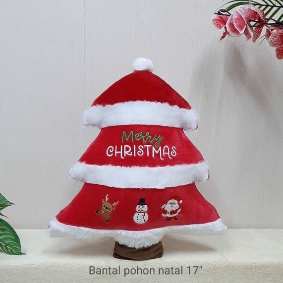 Boneka Bantal Pohon Natal Rusa Santa 45cm/bantal christmas/Aksesoris Natal/Hiasan Natal/Bantal Natal/Kado Natal