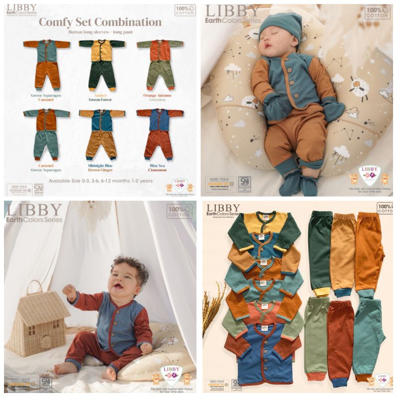 Libby Baby comfy set mix | Libby baby comfy set kombinasi | Libby baby terbaru