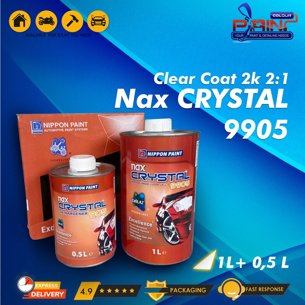 Clear Coat / Pernish Nippon Paint Nax CRYSTAL 9905 1,5L 2:1