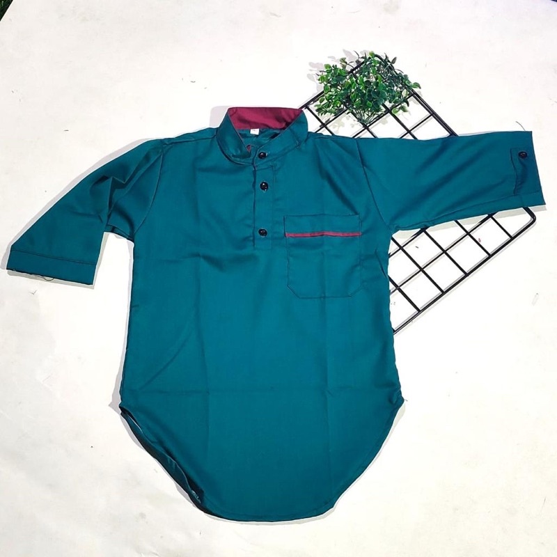 Atasan Koko Turki Kurta Anak Laki-Laki 1-13 Tahun Toyobo Terlaris