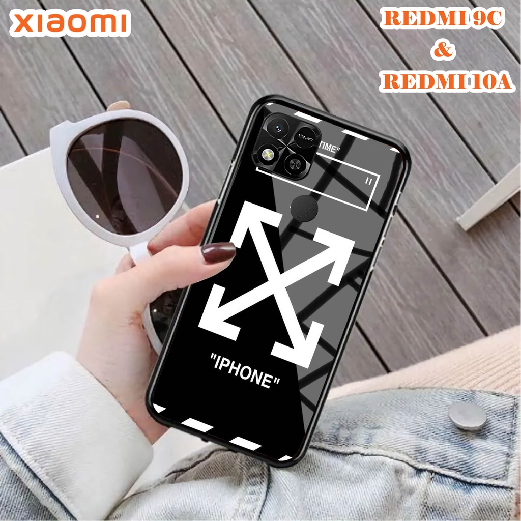 Softcase Glass Kaca REDMI 10A & REDMI 9C - Case Handphone REDMI 10A & REDMI 9C [T51].
