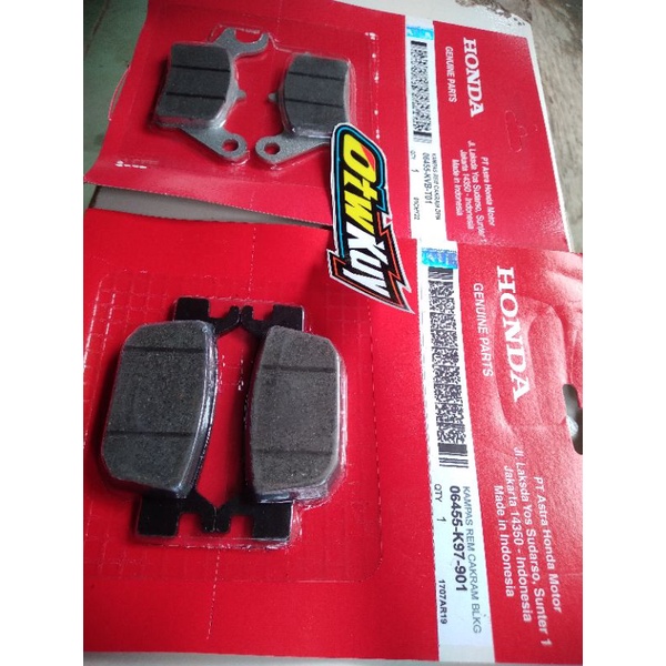 Kampas rem Dispad set depan belakang VARIO 160 ABS