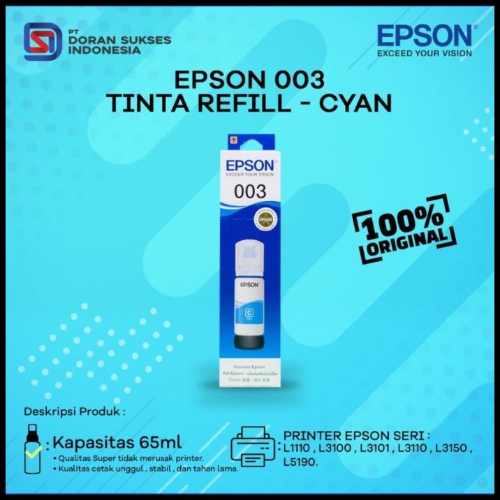 Produk Baru Tinta Epson 003 Original Refill Ink Printer L3110 L3150 L 3110 L 3150