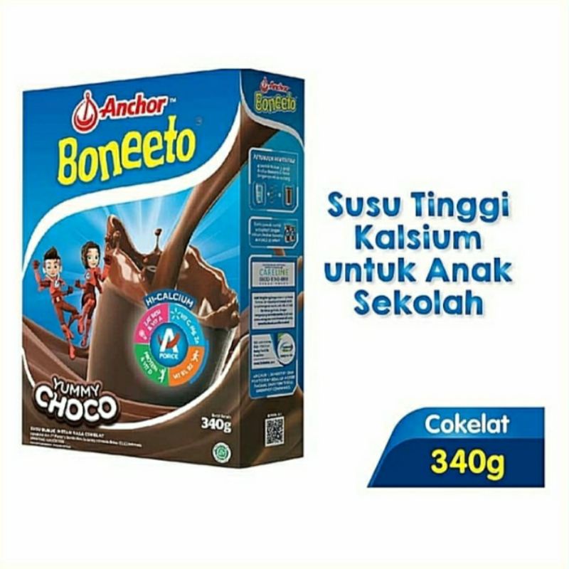 

Anchor Boneeto Susu Bubuk Hi-Calsium Yummy Choco 340g