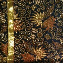 1 lermbar jarik prada emas motif godhong telo