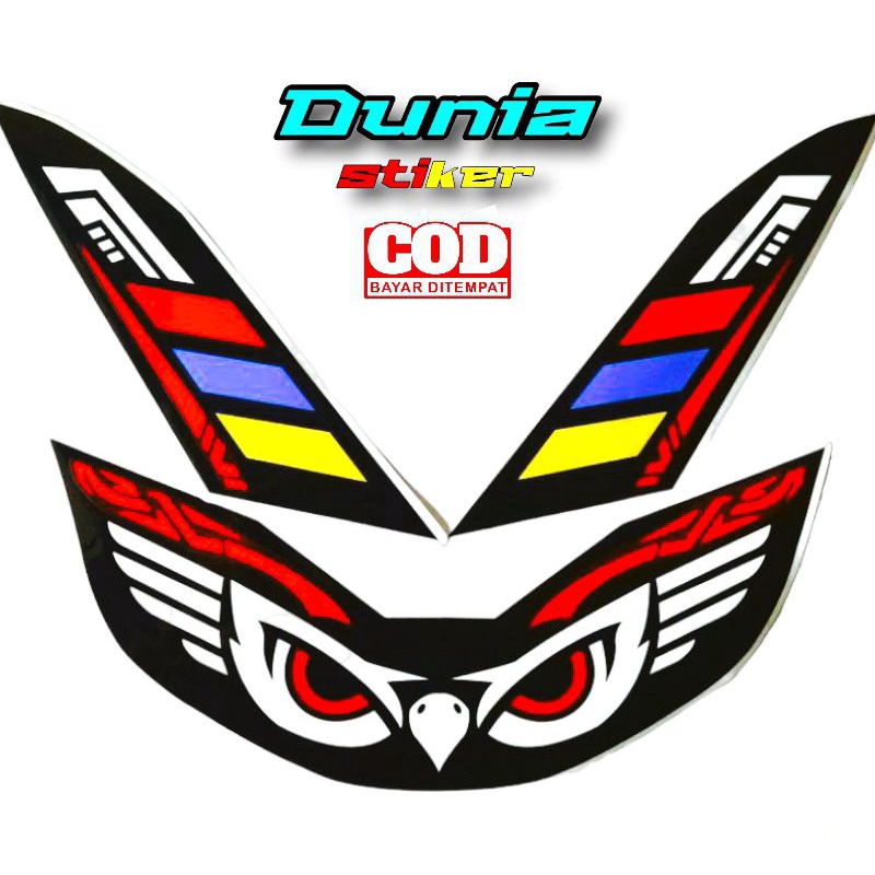 Sticker lampu alis , Stiker variasi lampu alis honda PCX 160cc
