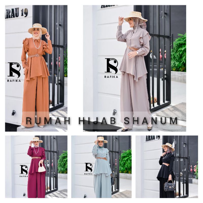 TORY SET BY RAFIKA STORES ONE SET TERBARU SETELAN ATASAN KULOT KEMEJA TUNIK CELANA TERBARU KEMEJA PO
