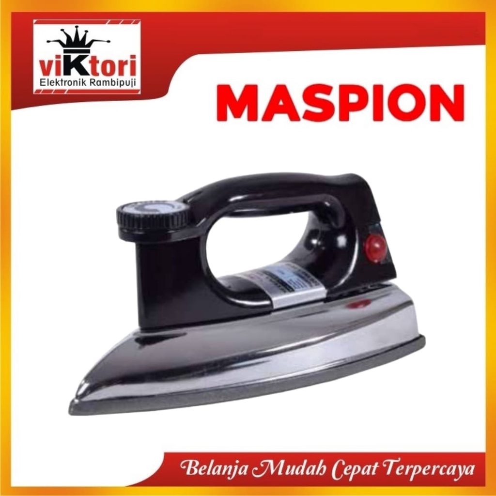 MASPION SETRIKA LISTRIK HA90 / SETRIKA MASPION HA 90 / setrika kering / dry iron / pesutan / setrika