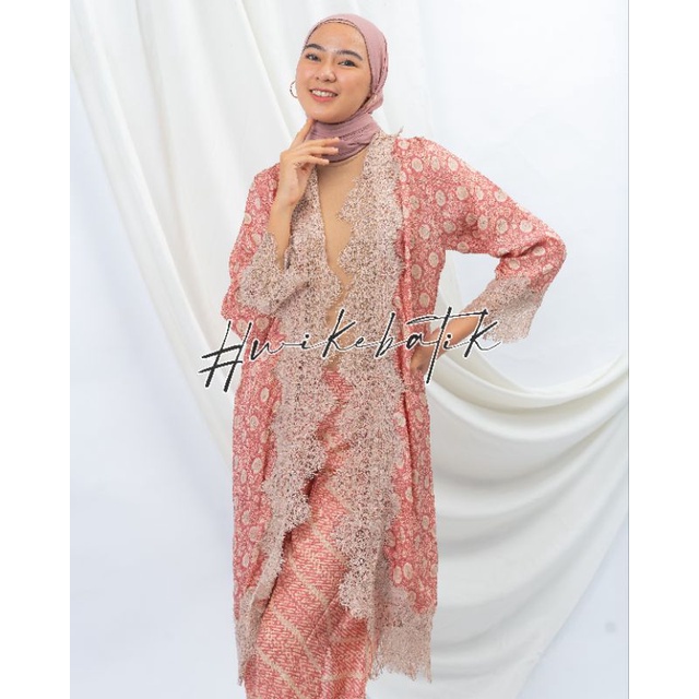 BATIK TRUSMI | SET OUTER LACE KULOT SLAYER LIZA ROSALITA BAHAN VISCOSE