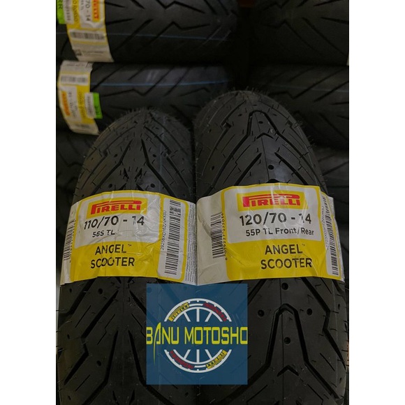 Paket Pirelli Angel scooter uk 110/70-14 & 120/70-14