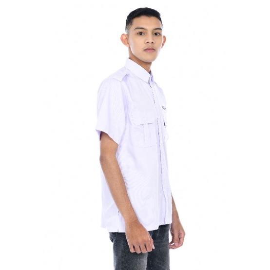 seragam putih ASN tangan pendek panjang/baju dinas wanita pria/kemeja dinas wanita custom bordir