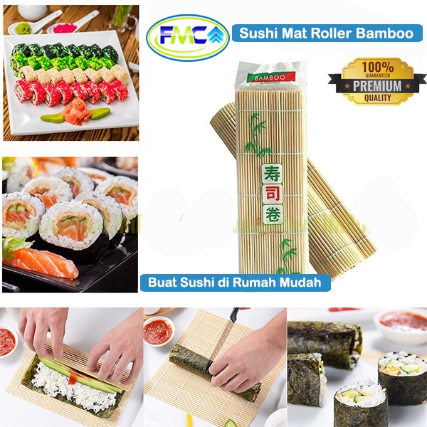 Sushi Roller Maker Gulungan Sushi Mat Sushi Roller  Tikar Penggulung Bambu Bamboo Praktis Murah