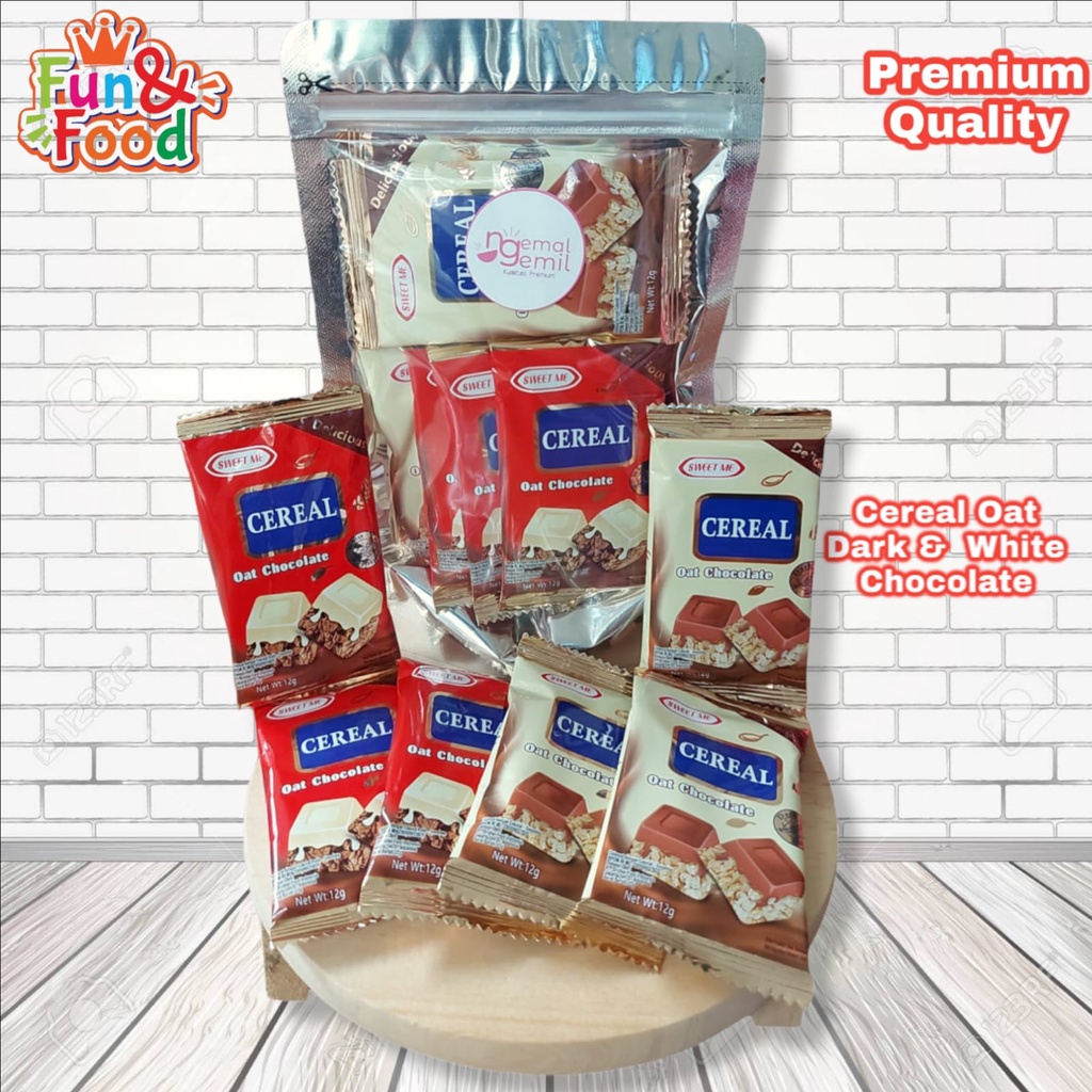 

Cereal Oat With Dark & White Chocolate Mix 2in1 Sereal Toping Coklat Kualitas Premium