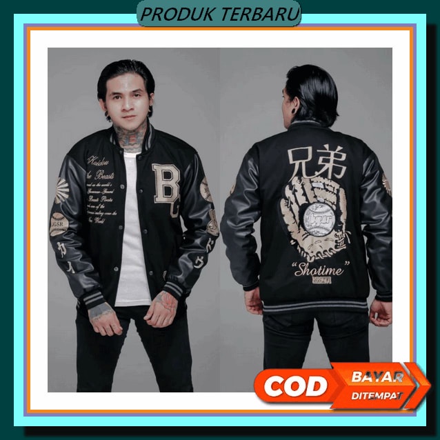 Jaket Varsity/Jaket Varsity Pria Wanita/Jaket Baseball Polos Kancing/Varsity Jacket Original Premium