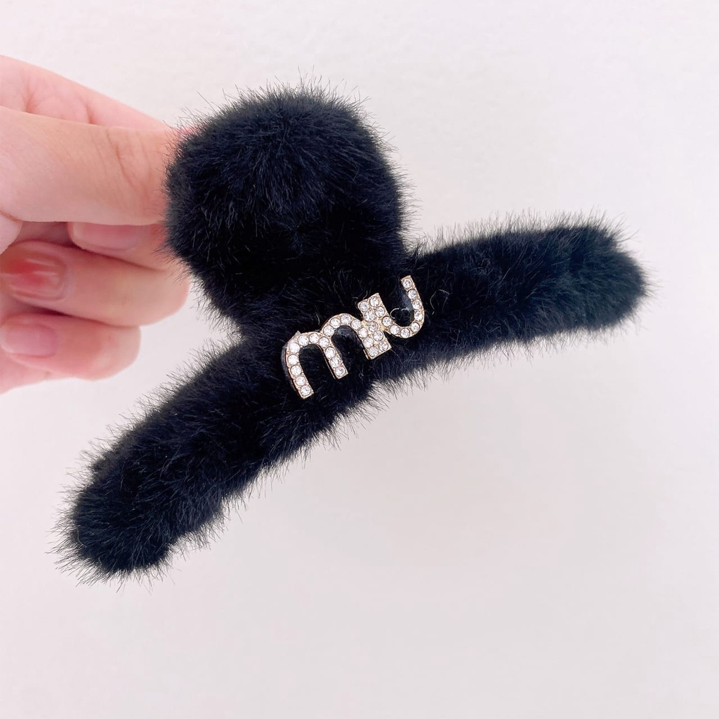 JEPIT MIU BLACK JEPITAN RAMBUT JEDAI CEPOL PONYTAIL AKSESORIS FASHION KOREA IMPORT