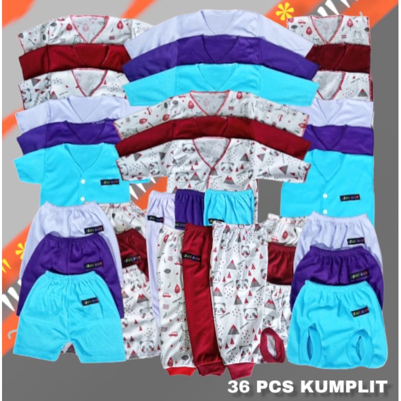 36Pcs Perlengkapan Bayi Baru Lahir Lengkap Dan Komplit