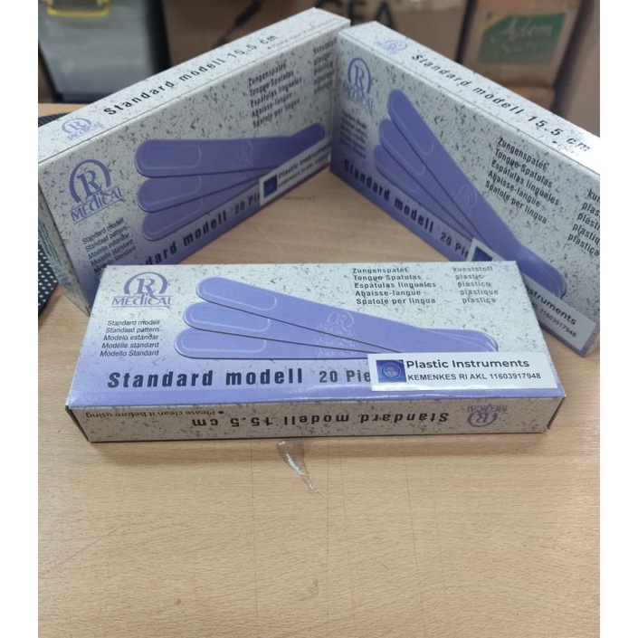 Eceran - Tong Spatel Lidah Plastik @ 5 pcs / Bks