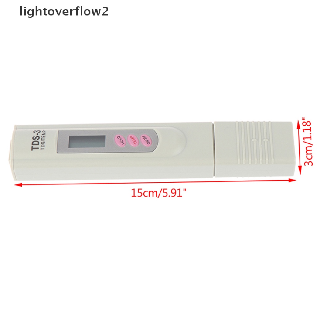 (lightoverflow2) Pena TDS Meter Digital Untuk Mengukur Kualitas Air